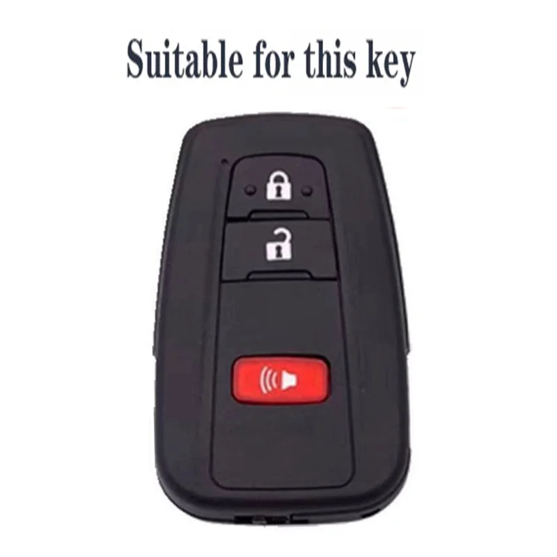 سيليكون سيارة مفتاح بعيد غطاء تغليف قذيفة المفاتيح فوب حامل لتويوتا كامري RAV4 هايلاندر أفالون C-HR بريوس كورولا GT86
