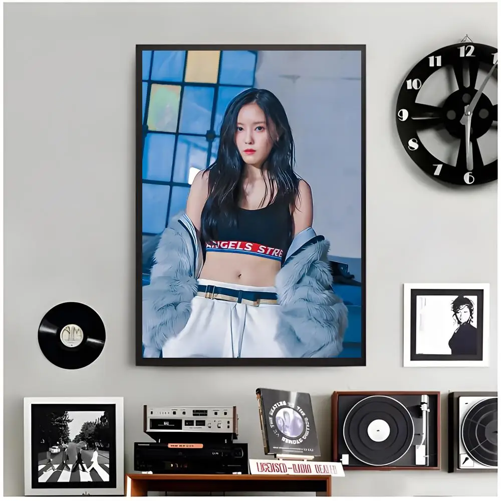 kpop female idol H-Hyo-min Poster Modern Wall Art Home Decor Living Room Decorative Print Unframed