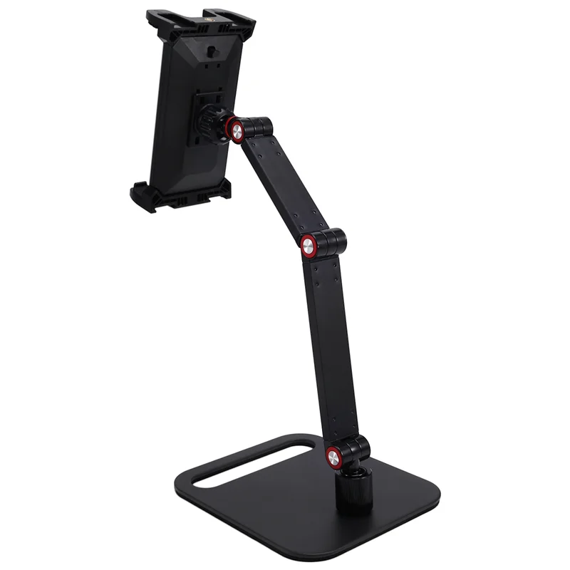 Well Made-Adjustable Portable Monitor Stand 360° Swivel Bracket Tablet Holder Compatible With Tablet Desktop Clamp Stand A