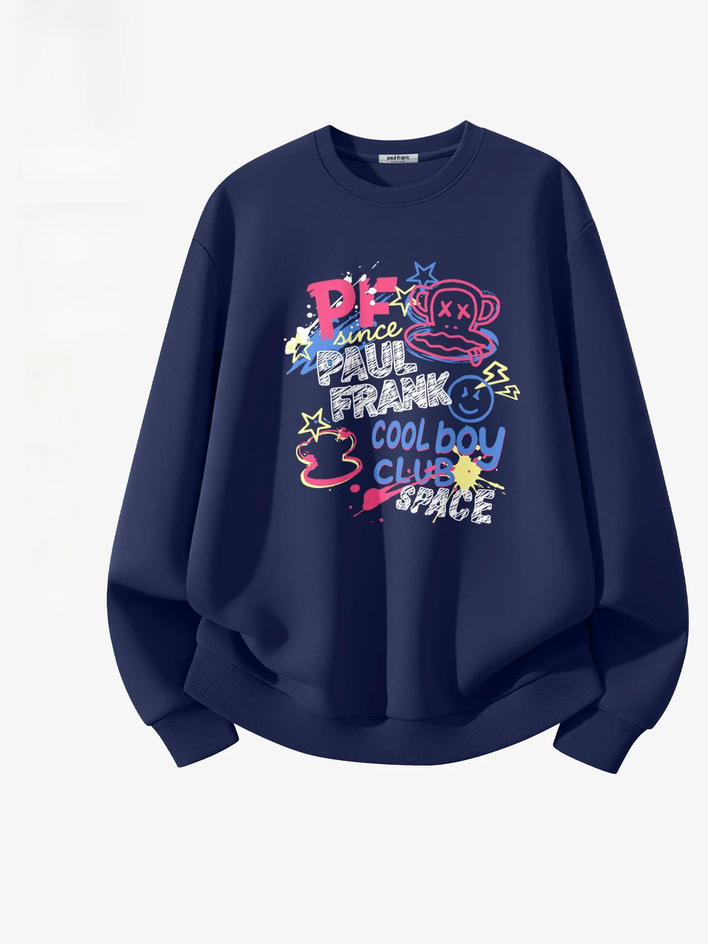 

Толстовка с мультяшным принтом, весенняя спортивная куртка Vitali Faion, свободный крой, длинный рукав, круглый вырез, теплая.