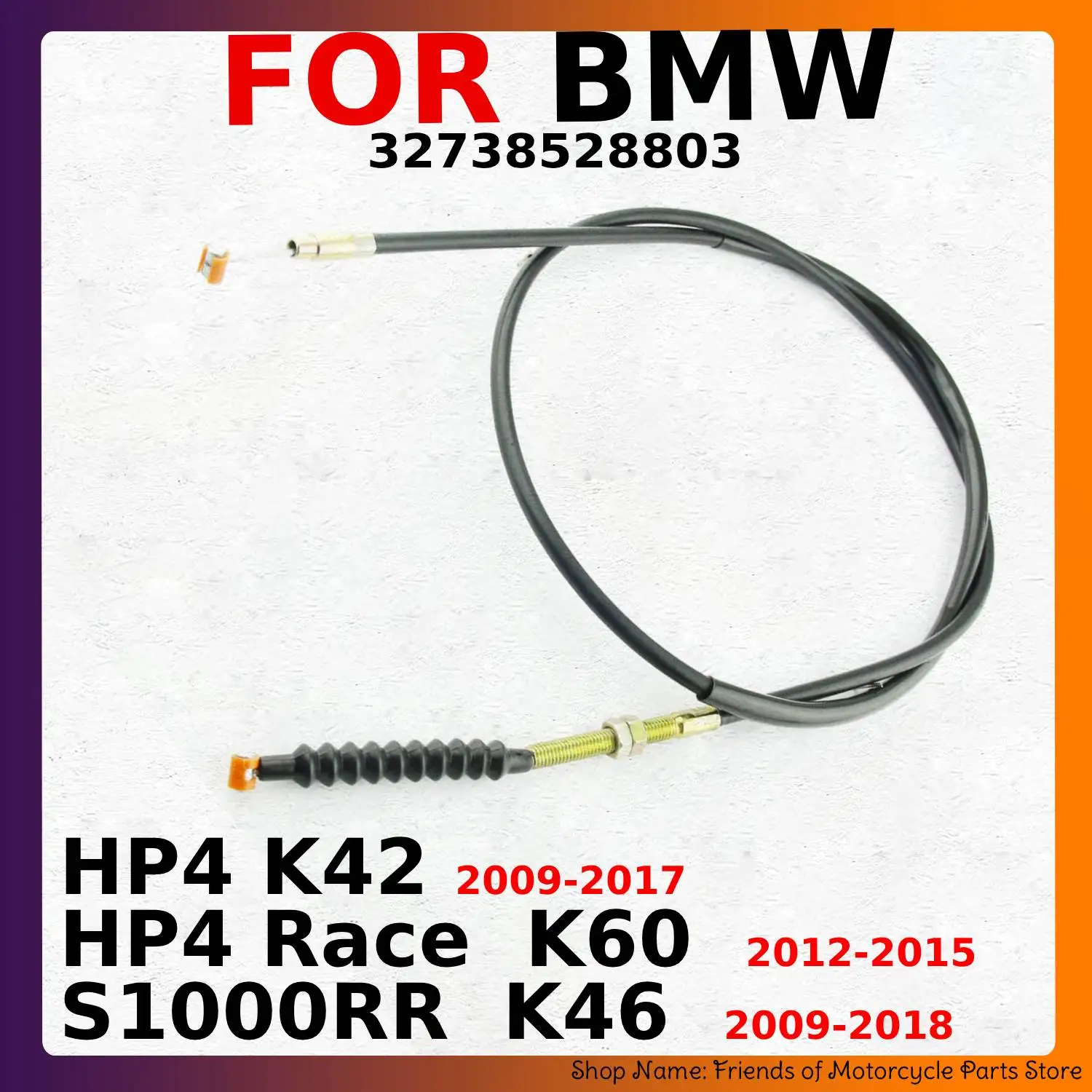 

Motorcycle Clutch Control Cable Wire For BMW HP4 K42 2009-2017 Race K60 2012-2015 S1000RR K46 OEM 32738528803