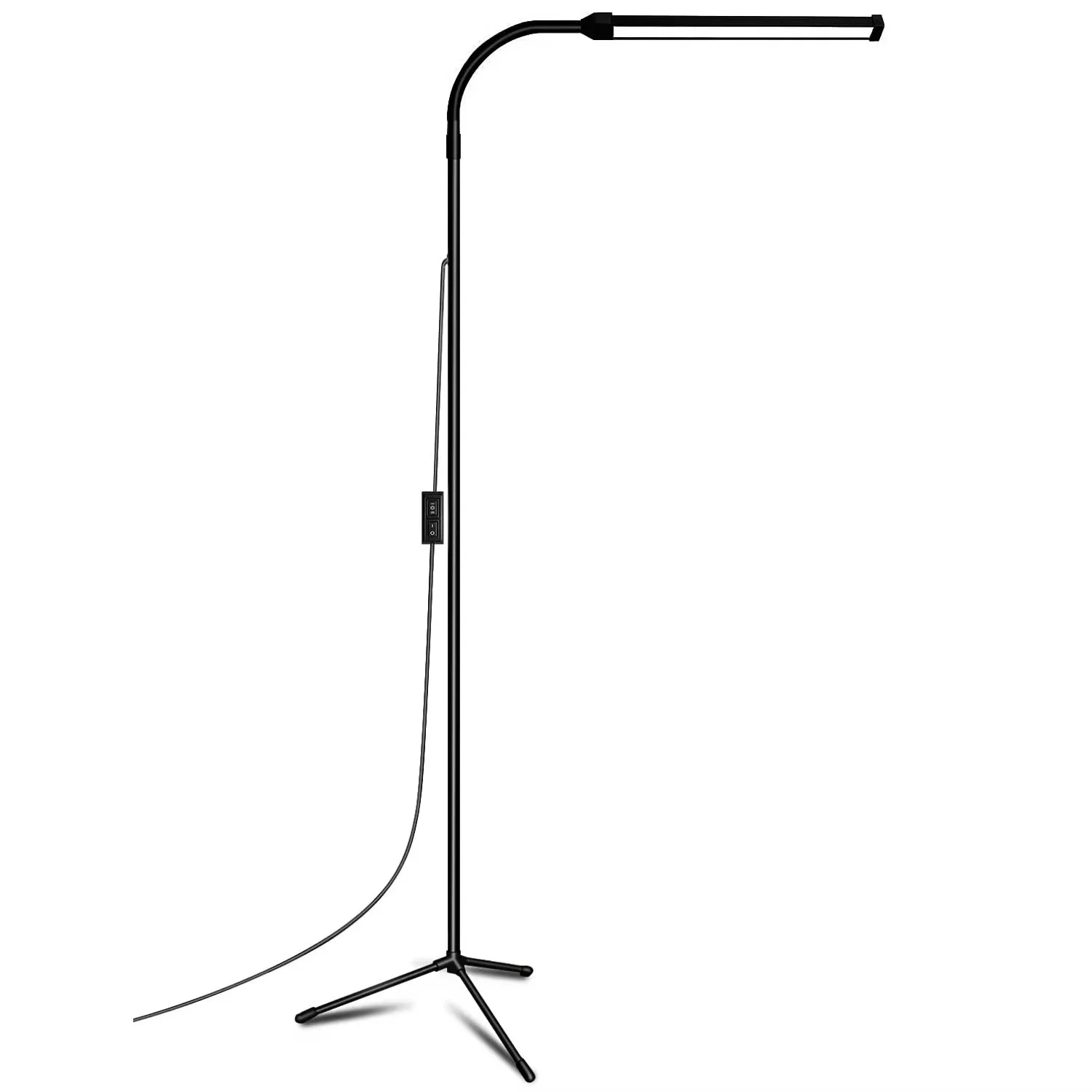 

LED Floor Lamp for Eyelash Extensions Craft Task Floor Standing Light Adjustable Gooseneck Dimmable lash LED Lamp