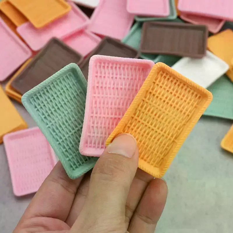 10 szt. Miniaturowe naczynia kuchenne do domku dla lalek, talerze, talerzyki deserowe, talerze na chleb, model, ozdoby, zabawki, akcesoria do domku dla lalek