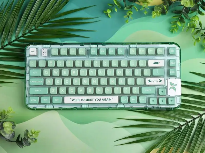 YUNZII-X COOLKILLER, CK75, Transistor sem fio, Teclado mecânico, Mini Verde