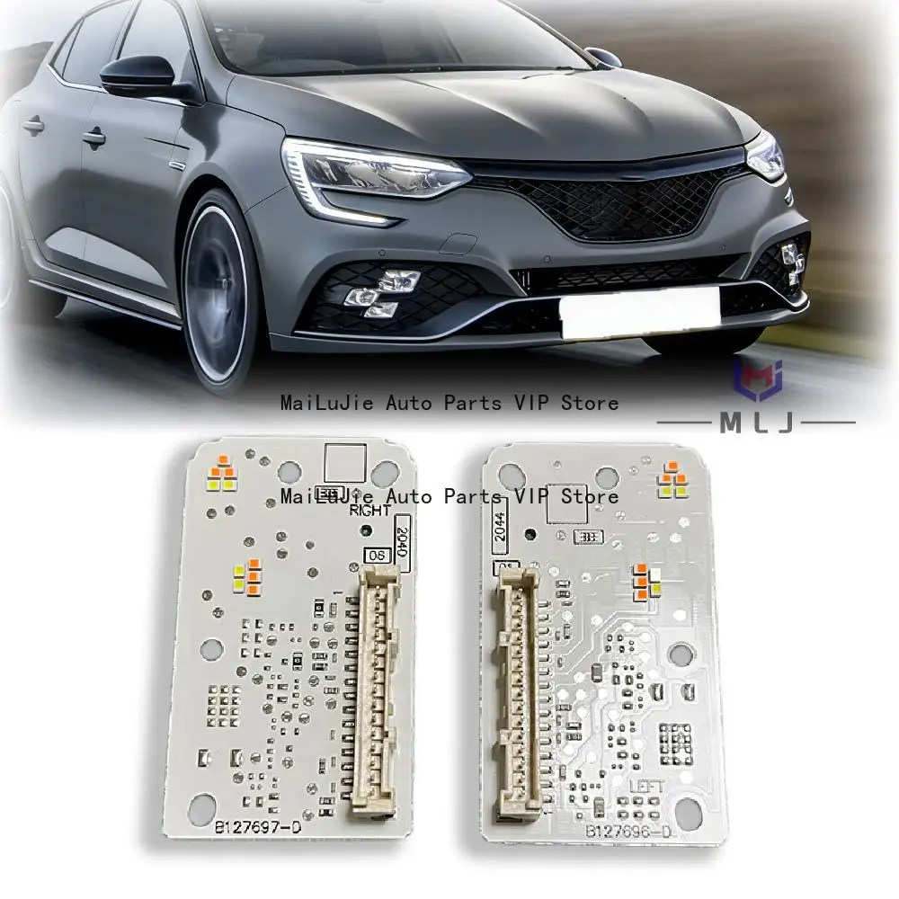 

Для Renault Megane 2021 2022 2023: Белый светодиодный модуль дневных ходовых огней (DRL) Angel Eye, аксессуары для автомобиля B127696-D B127697-D