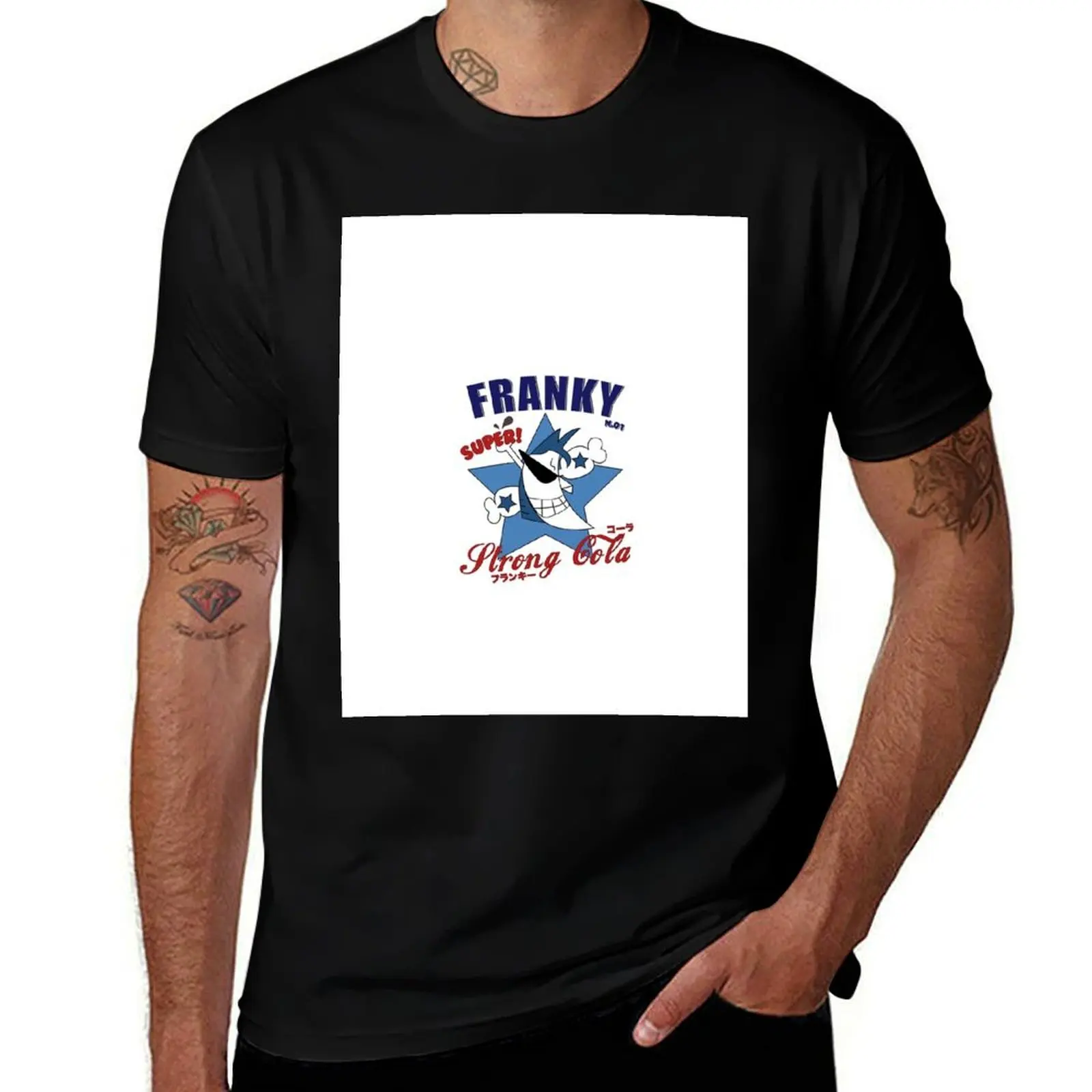 

FRANKY SUUUUUPER! T-Shirt man clothes plus size clothes anime T-shirts man mens graphic t-shirts hip hop