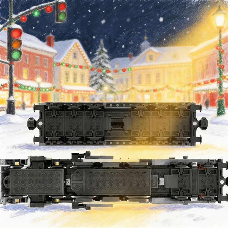 1201pcs MOC City Trains Hudson Streamliner Model Building Blocks Christmas Gift Idea Craft Assemble Collection Creative Birthday
