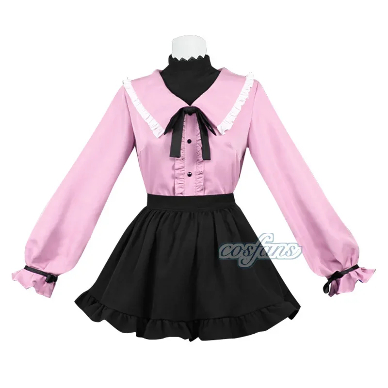 Disfraz de vampiro Miku, disfraz de Vocaloid, figura de Vampire Miku, traje de cosplay, vestido rosa kawaii, uniforme con lazo