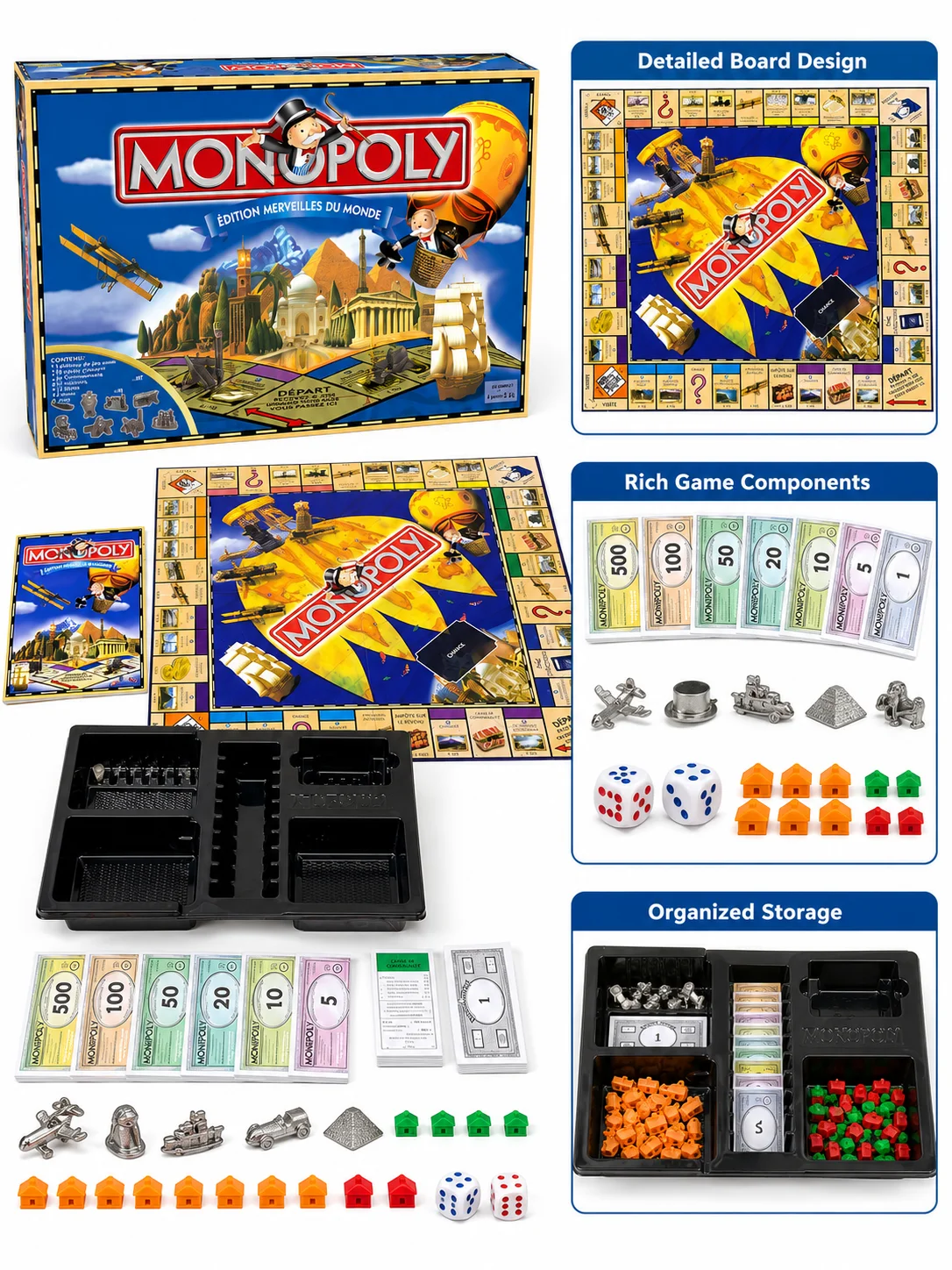 Französisches Monopoly-Brettsp – Hasbro Game Monopoly Bewertung und Preis