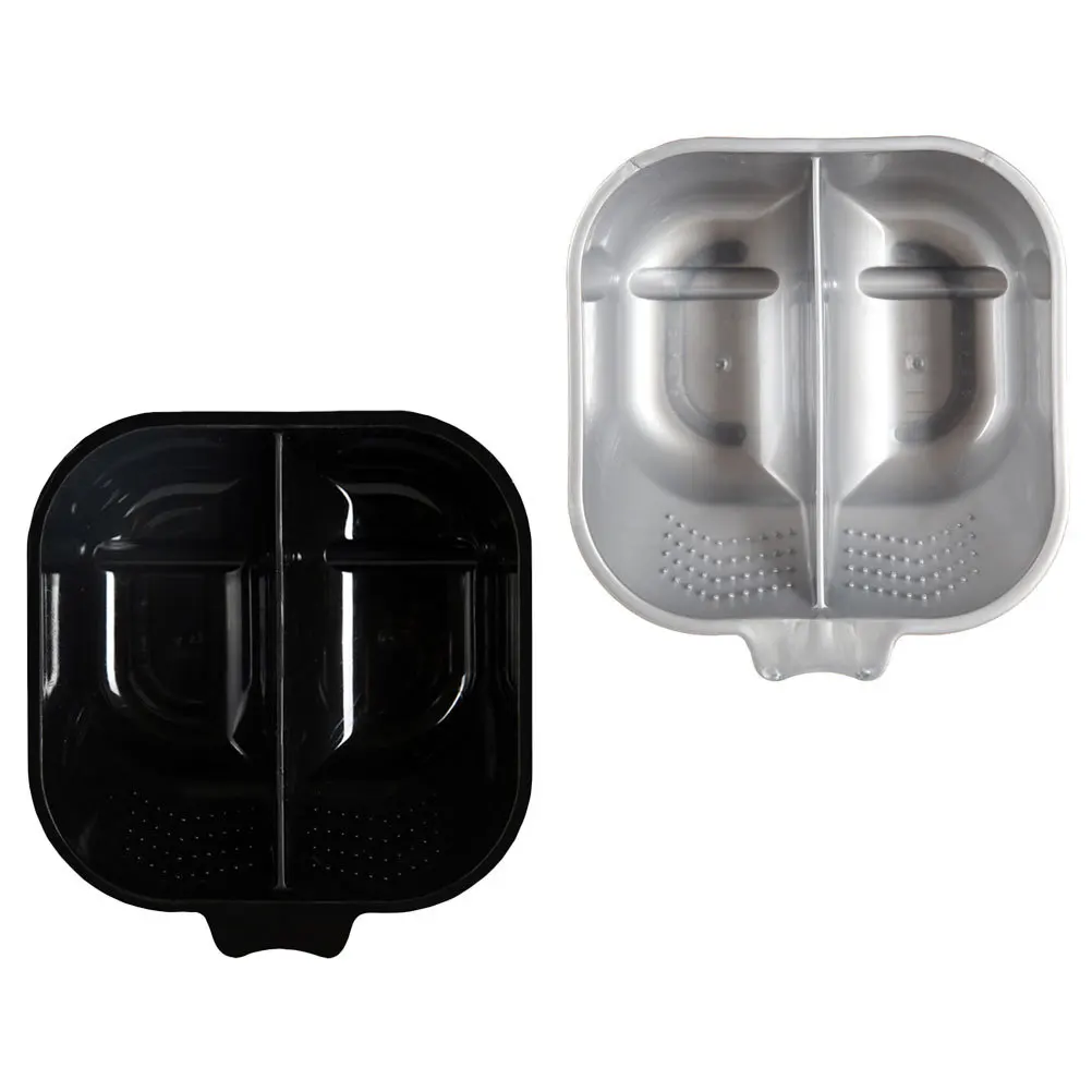 

2 шт., чаши для краски для волос, креативный отдельный дизайн, контейнер для окраски волос для салона, домашнего использования, чаша для смешивания, двухцветный инструмент