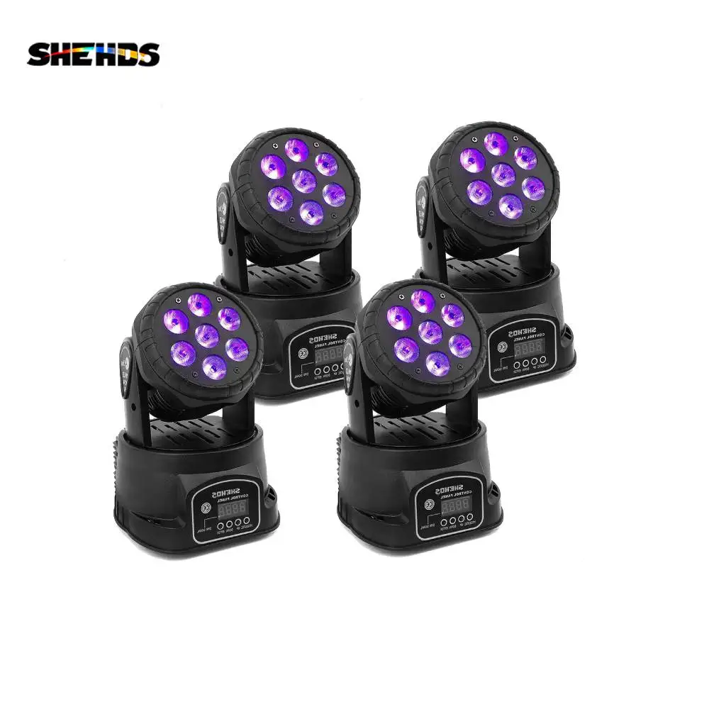 SHEHDS Wash LED 7x12W RGBW/7x18W 6IN1 reflektor z ruchomą głowicą dla dyskoteki DJ impreza muzyczna klub nocny taniec