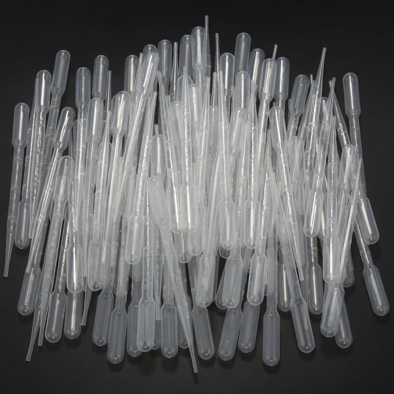 200Pcs Plastic Transfer Pipettes 3Ml Disposable Dropper For Essential Oils