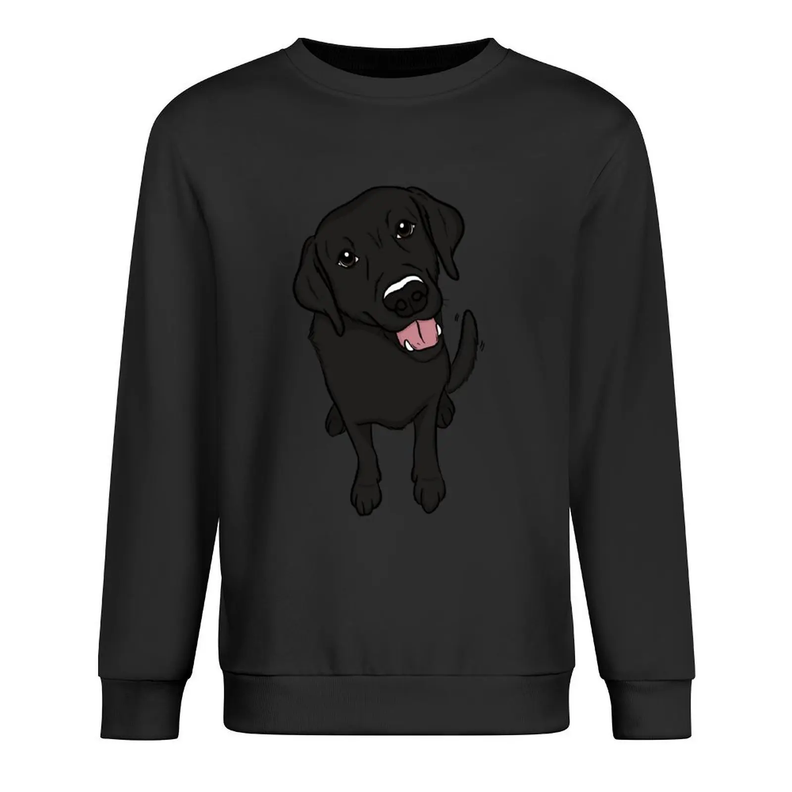 Adorabile pullover da laboratorio nero magliette grafiche da uomo giacca autunnale da uomo vestiti autunnali coreani vestiti anime felpe da uomo