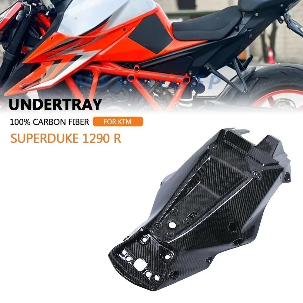 

For KTM 1290 Super Duke R Superduke 1290 2020 2021 2022 2023 100% 3K Carbon Fiber Undertray Fairing Motorcycle Accessories