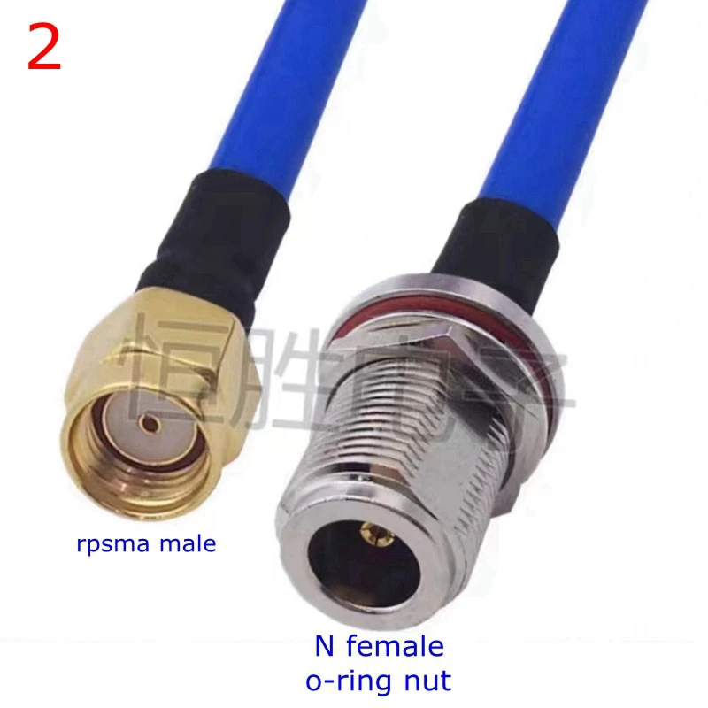 SMA To N  RG402 Connector SMA To N Right Angle Crimp High Frequency 50 Ohm Blue RG402 Coax Cable for RF  RG402 CABLE