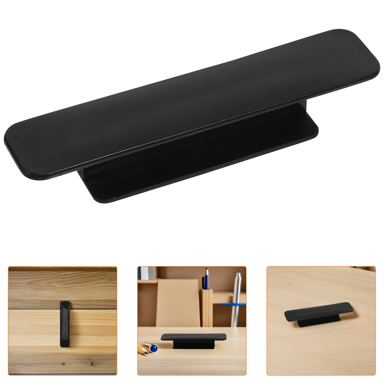 

20Pcs Self Stick Adhesive Handles No Drill Cabinet Drawer Pulls Easy Install for Wardrobes Glass Doors Black Shower Door Handle