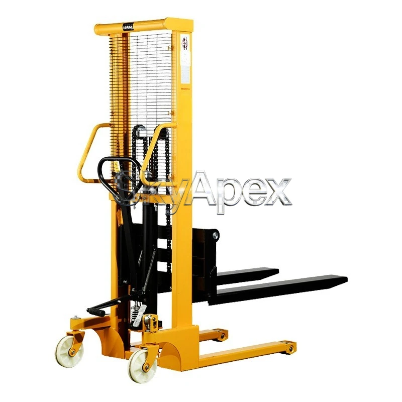 

Manual Hydraulic Stacker 2T 3T Small Lifting Hand Truck Warehouse Loading Unloading Mini Forklift Cargo Handling Lifter