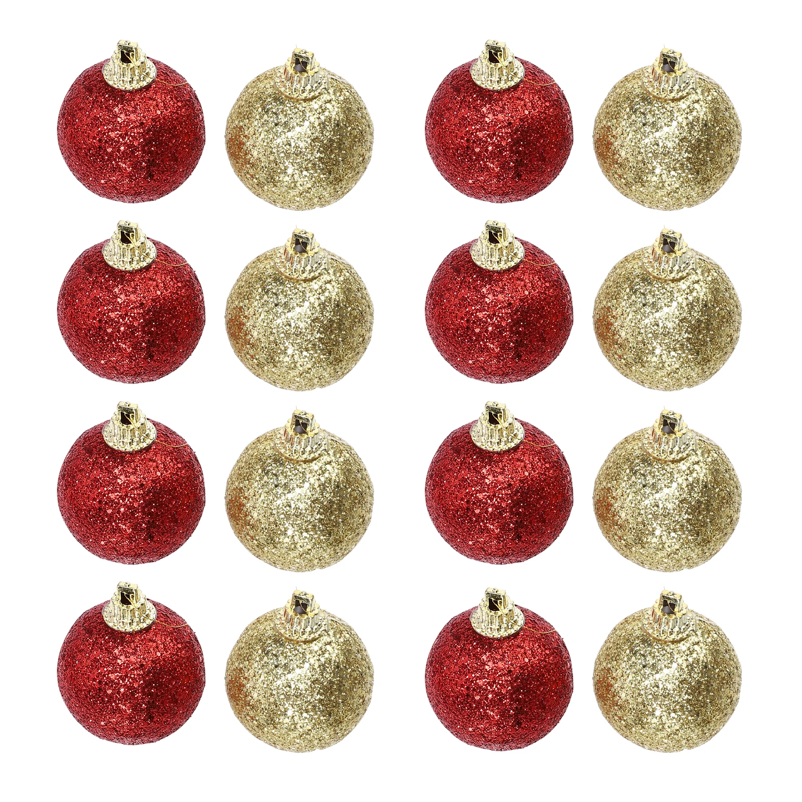 

32pcs Christmas Glitter Balls Xmas Tree Hanging Ornaments Party Decorations Ball Pendants Holiday Embellishments Home Office Bar