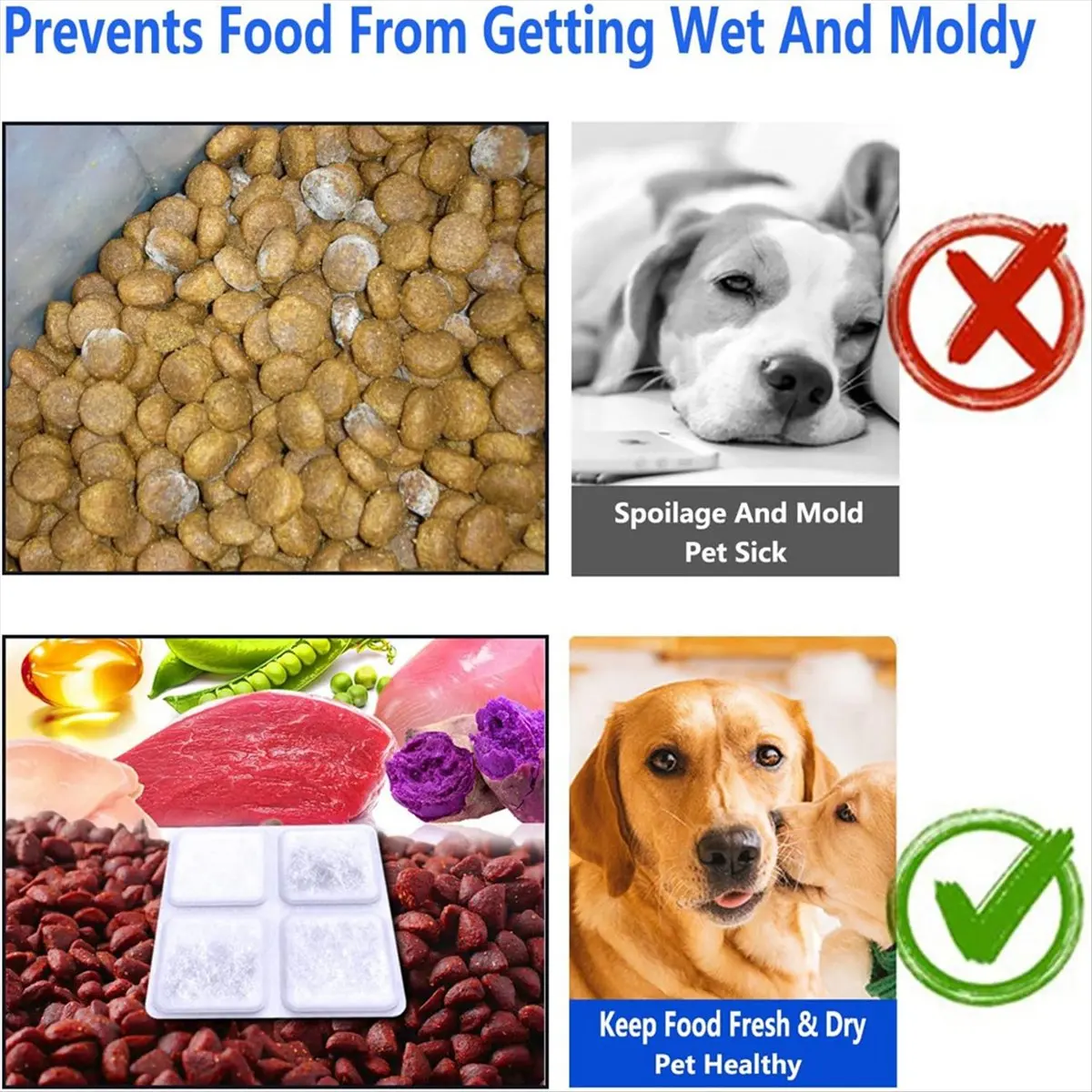 Limited Stock 12PCS Pet Food Desiccant Bag for Automatic Cat Dog Feeders Keep Pet Food Dry and Fresh
