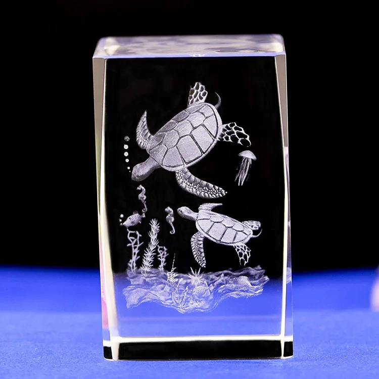 Crystal Jellyfish Dolphin Turtle Marine Life Figurines For Interior Home Decoration Mini Ocean Animal Decorative Ornament Crafts