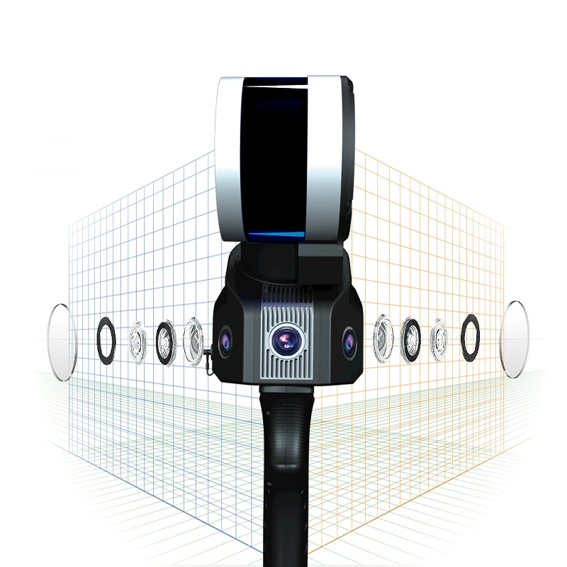 Foxtech Handheld SLAM100 3D Point Cloud Modeling Mobile Mapping RTK LiDAR Laserscanner Mapper für Innen- und Außenvermessung