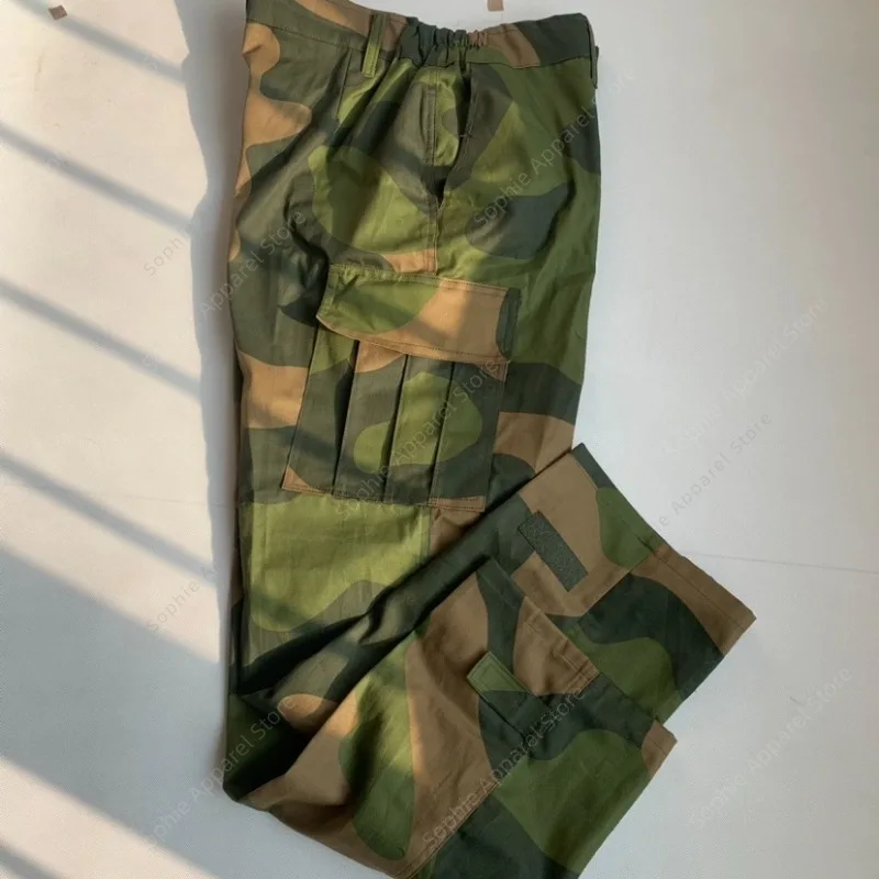 

Swedish M90 Camo Tactical Cargo Pants Men | Combat Trousers Military Uniform Field Gear