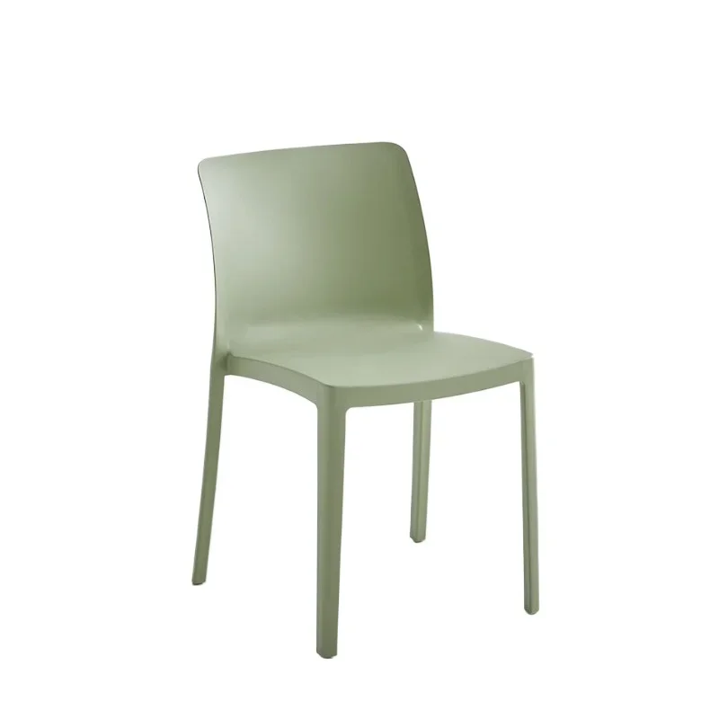 

Nordic Chair Home Restaurant mical Plastic Stool Modern Simple Backrest Chair Stackable Dining Chair Wholesale