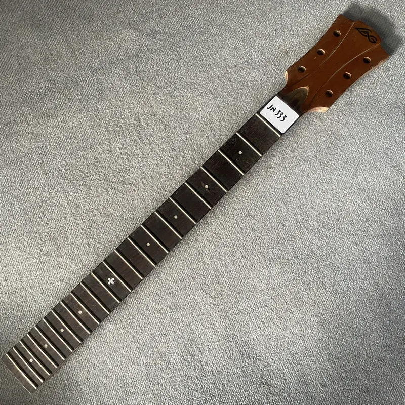 jN333 Genuine LAG Machine Head L3+R3 Electric Guitar Neck From France Mahogany+Rosewood 22 Frets Wood Damages DIY Parts