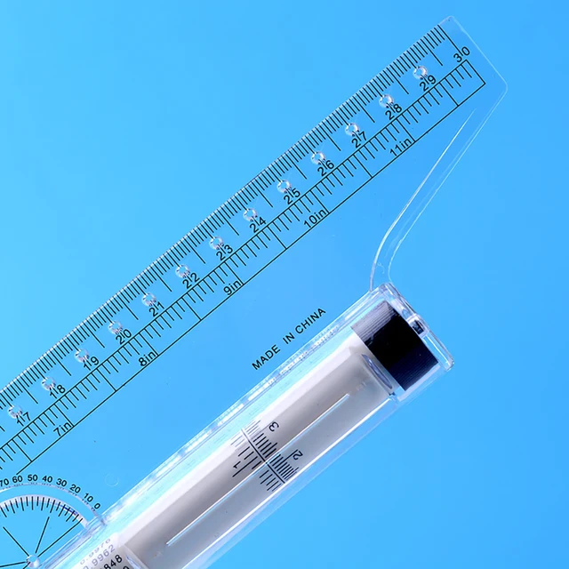 30cm/15cm Drawing Parallel Ruler, Roller Balance Ruler Multifunctional Drawing Design, Drawing Ruler Tool 5