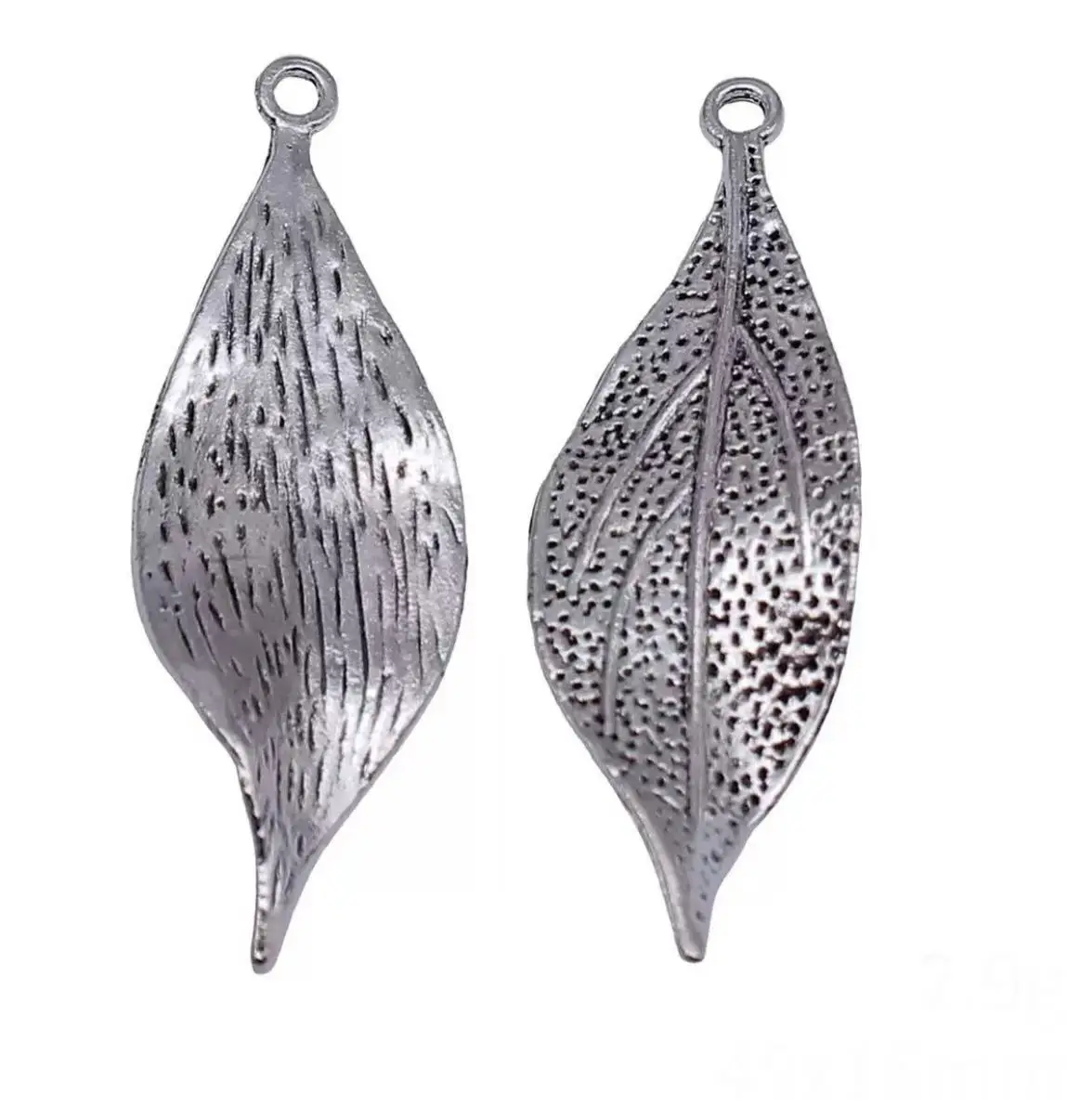 

10pcs 49*16mm Zinc alloy metal leaf design pendants for handmade HWL2666