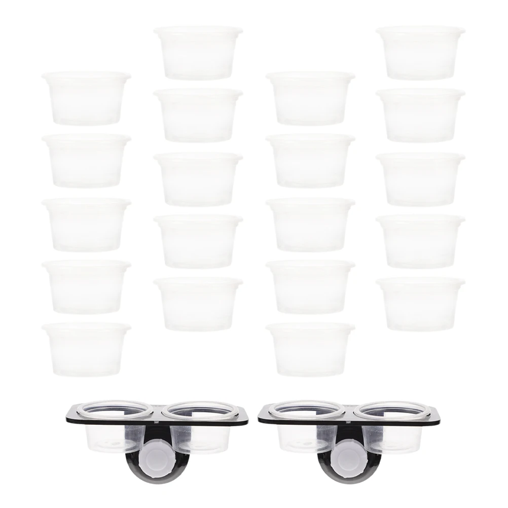 

Reptile Feeder Gecko Sucker Design Feeding Ledge Food Bowl Tank Plastic Water Dish Accessory Supplies for