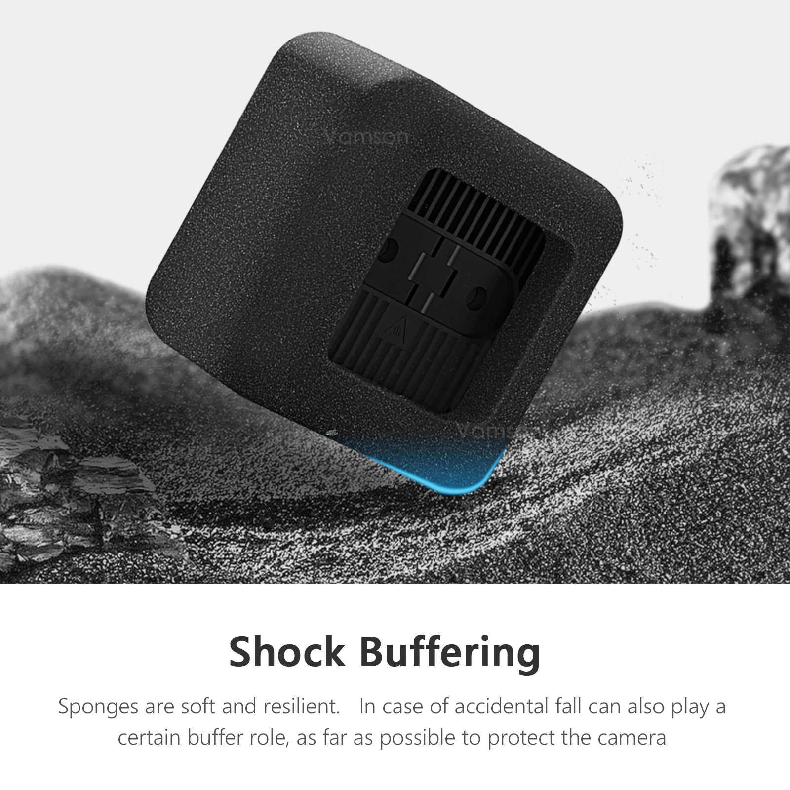 Vamson windschutz scheibe schwamm schaum etui für gopro hero 11 schwarz mini action kamera wind geräusch reduzierung abdeckung für go pro zubehör