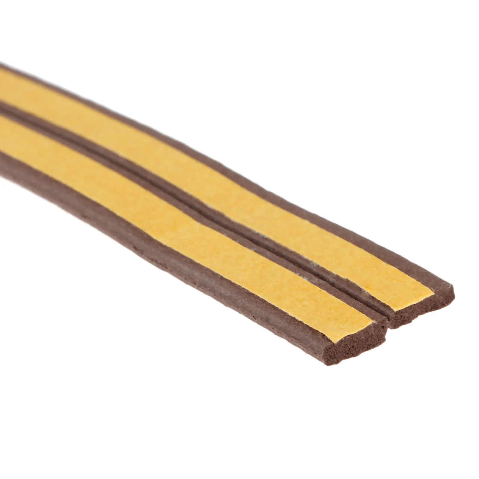 5M I Type Foam Draught Excluder Self Adhesive Brown Window Door Seal Strip for Car Door Window Frame Accessories PVC