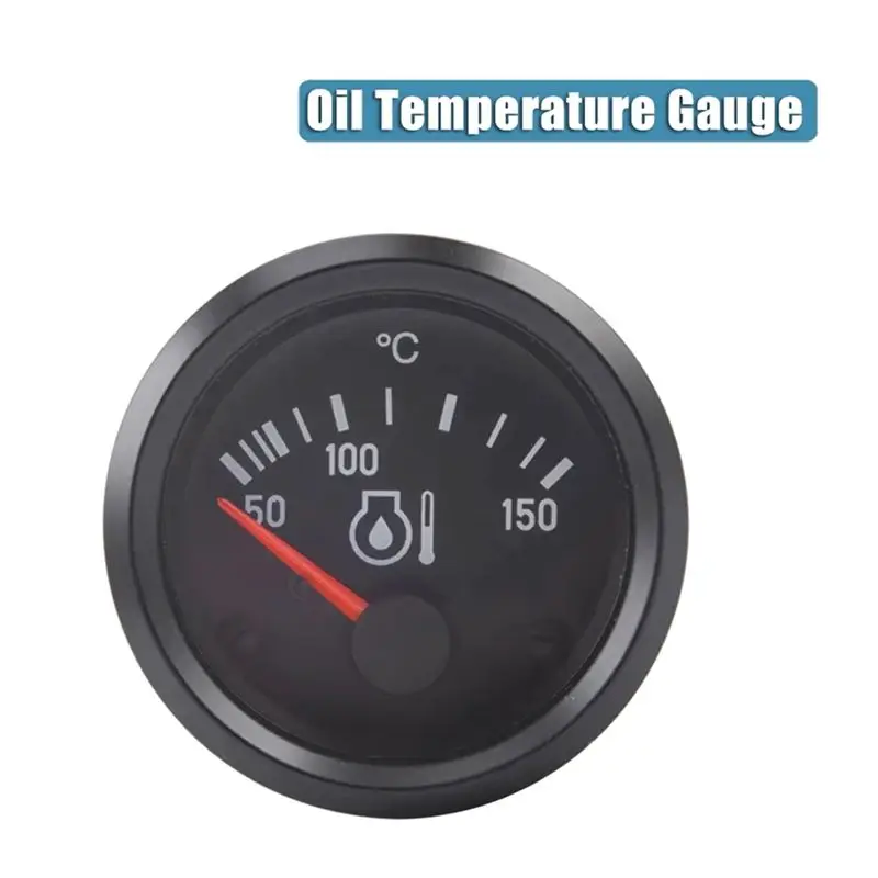 A01K-VDO Oil Temperature Gauge Meter 12V Diesel Generator Set Automotive Excavator Engineering Vehicle Accessories