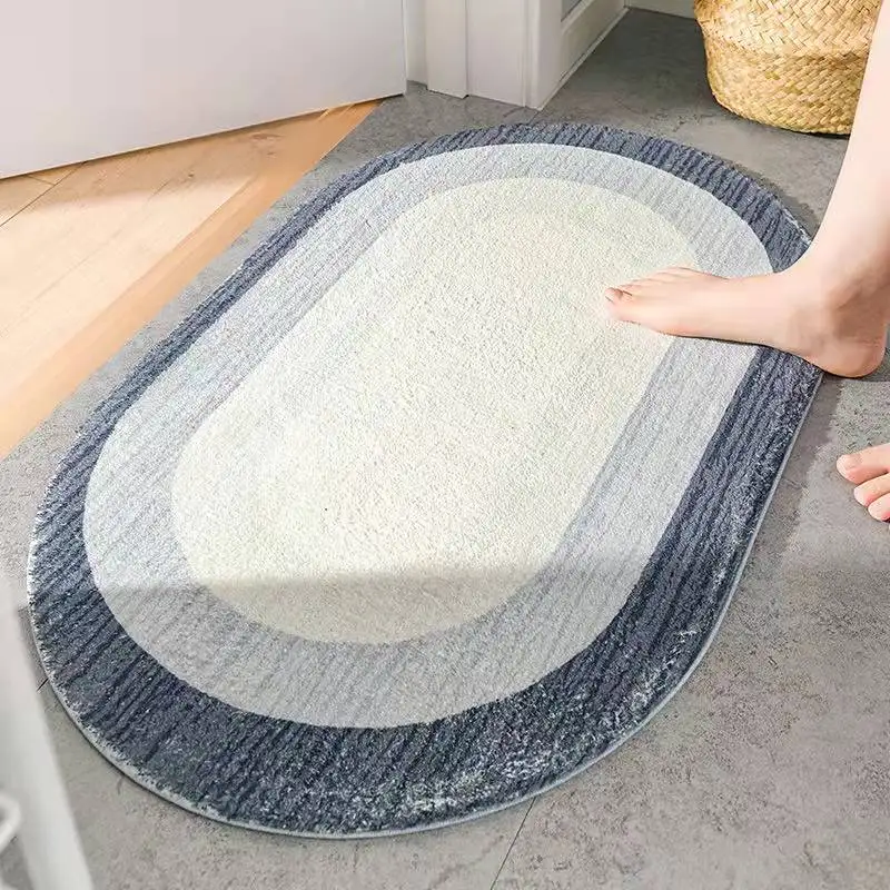 Gradient Color Bath Mat Rug Home Carpet For Living Room Entrance Doormat Door Bedroom Toilet Bathroom Hallway Non-Slip Foot Pad