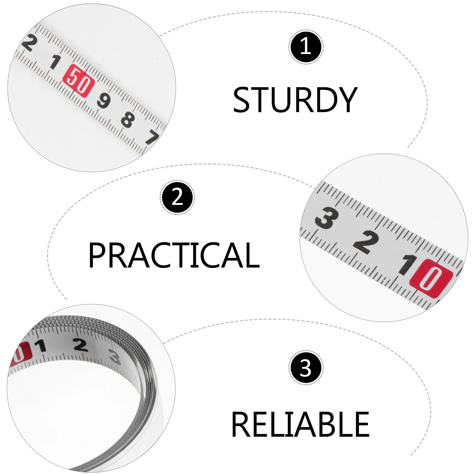 

3M Measuring Tape Woodworking Ruler Steel Metric Meter Self Adhesive Miter Track Corrosion Resistant