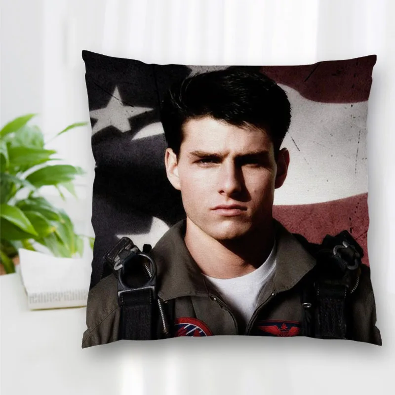 Funda de almohada de Tom Cruise, personalizada, con cremallera, para dormitorio, hogar, oficina, sofá