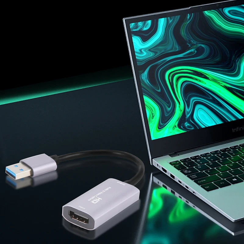 APPLIA-فيديو بطاقة التقاط الصوت والفيديو USB 3.0 HD بطاقة التقاط الصوت والفيديو 4K 60FPS لعبة في الوقت الحقيقي بث مسجل فيديو جهاز التقاط الصوت والفيديو
