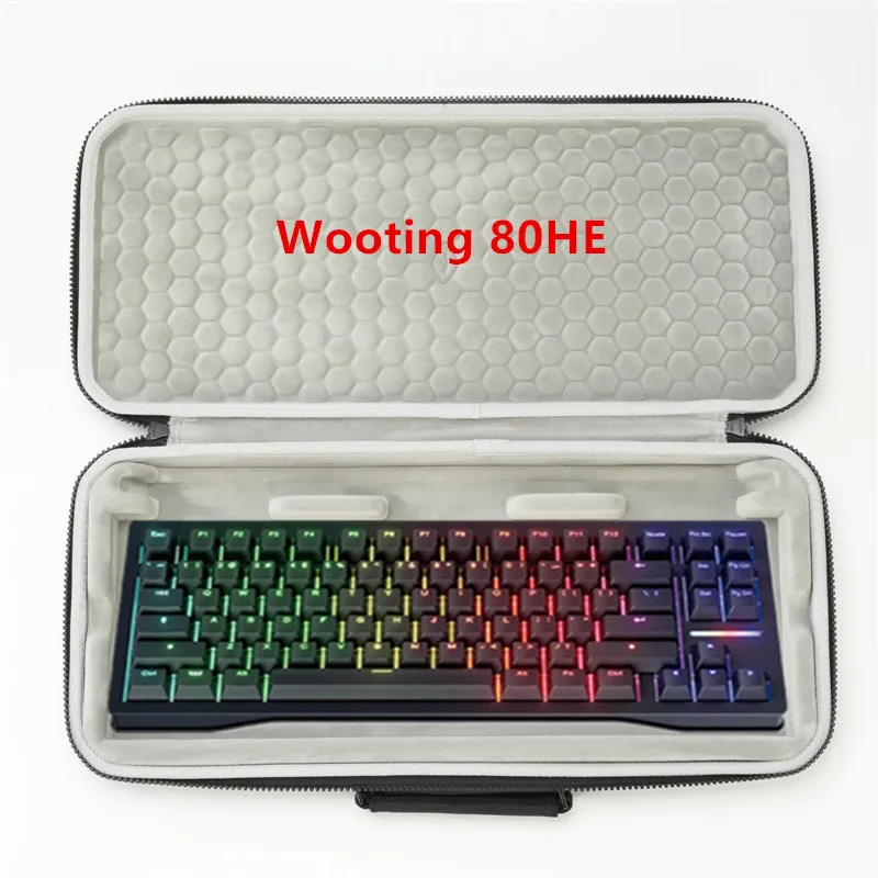 Portable Carrying Case for Wooting 80HE Keyboard Case Storage