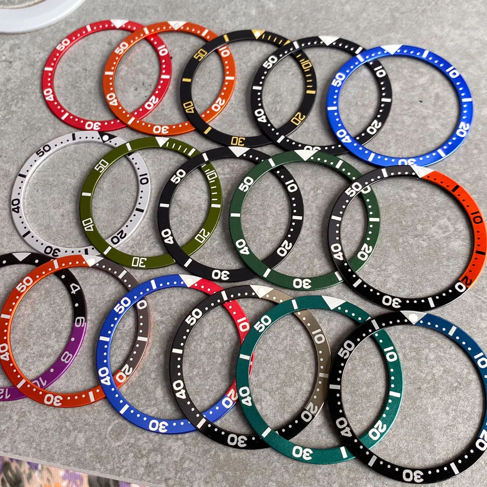 

Многоцветная плоская керамическая вставка из сплава 38 мм * 31,5 мм для SKX NH35 NH34 GMT Mod, автоматические механические мужские часы для дайвинга, аксессуары