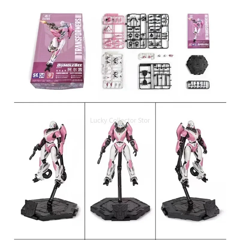 

Spot Small Transformers Series Figures Arcee Glue-free Joints Movable Assembly Model Ornaments Desktop Decoration Toys Gifts