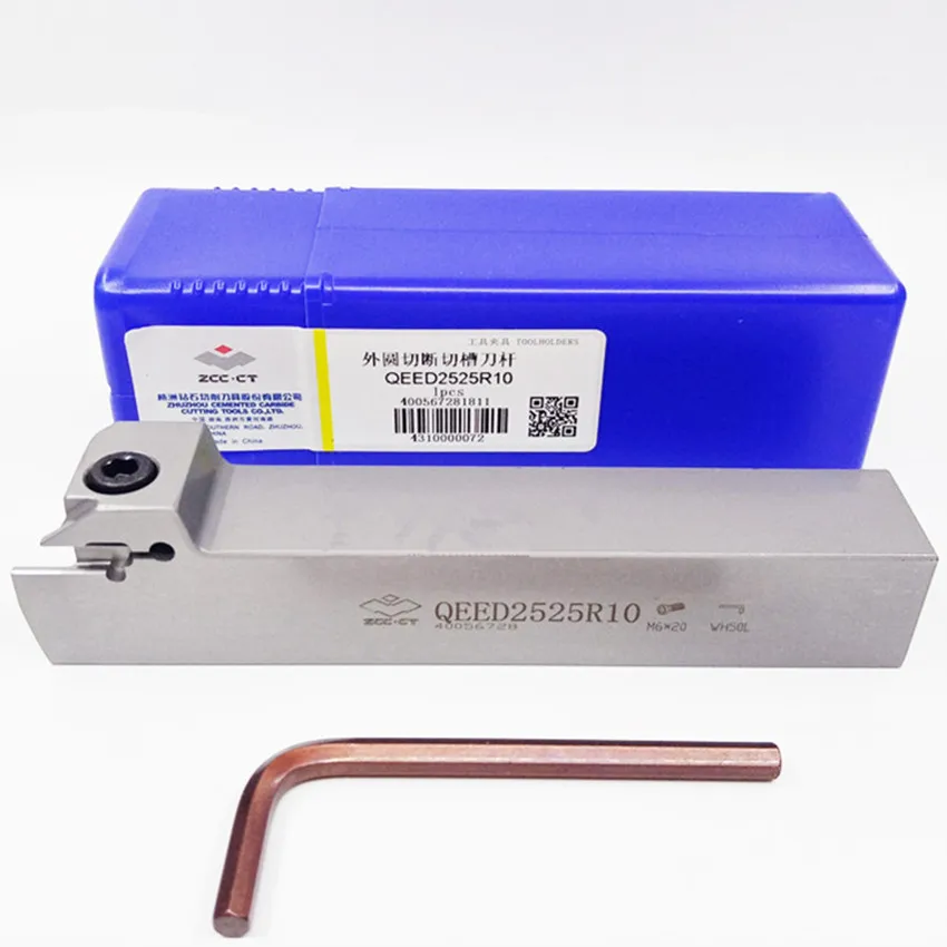 

QEED2525R10/QEED2525L10/QEED2525R17/QEED2525L17 QEED2525 ZCC.CT CNC carbide inserts Cut off the grooving cutter bar 1pcs/box