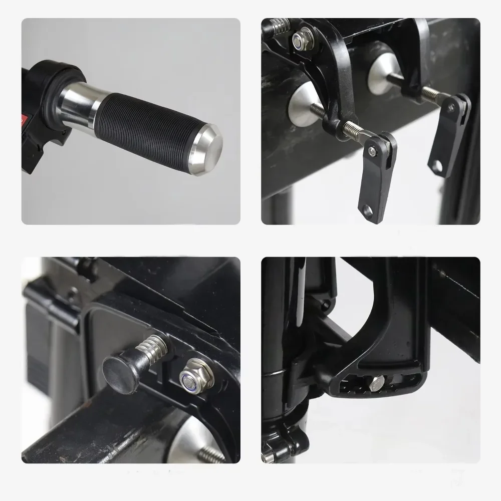 New 2HP Electric 2 Stroke Outboard Motor 12V 600W for Trolling Motor for Fishing Boat Engine Retrofit/Upgrade Short Shaft