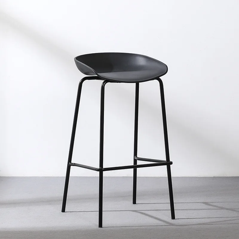 Modern luxury classic metal frame high-bar stools and chairs, kitchen, corner café