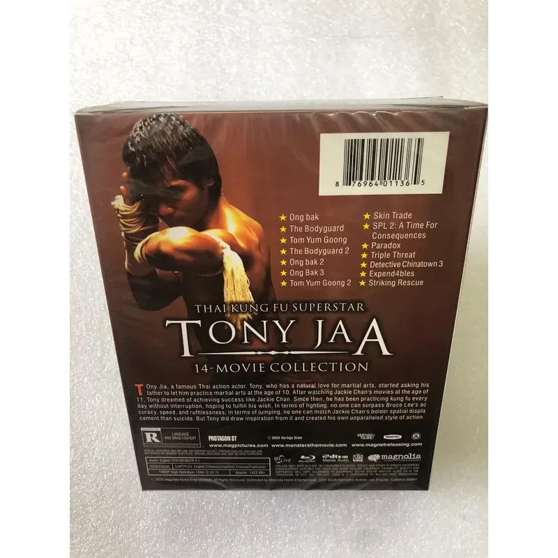 Blu-ray Thai Kung Fu Superstar Tony Jia 14 Disc Video Collection Set
