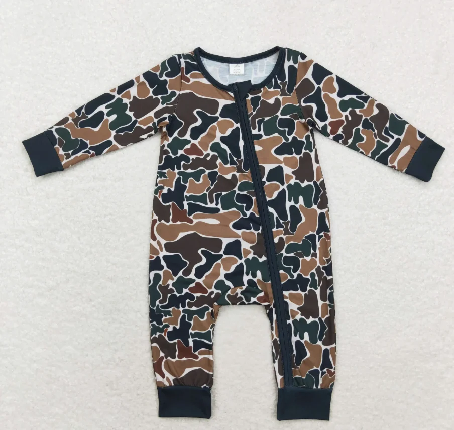 بدلة قفز للأطفال بأكمام طويلة وسحاب للأطفال الصغار لفصل الربيع والخريف من قطعة واحدة #1