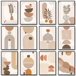 Vintage Abstract Art Canvas Paintings Nordic Scandi Poster Minimalist Geometric Art Print Wall Art Picture for Home Decoration