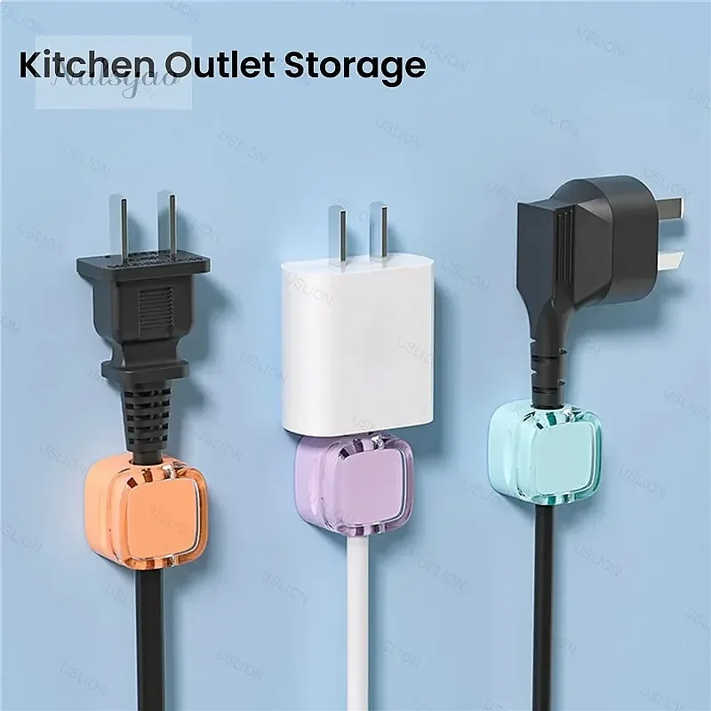 Colorful 6 PCS Magnetic Cable Clips Cord Holder Desk Cable Management Wire Keeper Smooth Adjustable Organizer