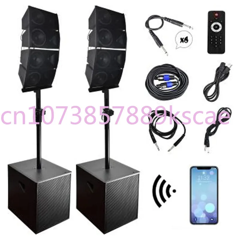 

6000W 2*18" Subwoofer Professional audio Karaoke sets sound box PA speaker System active Subwoofer+Array Line Bocina Parlant