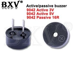 10PCS 9042 9x4.2mm Integrated Passive Buzzer 16R AC 3V 3.3V 9042 Active/Passive 3V 5V Mini Piezo Buzzers Speaker DIY Electronic
